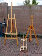 2 grote schildersezel opklapbaar 1 tafelmodel schilder ezel, Ophalen, Gebruikt, Ezel