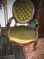 antieke groene stoel voltaire, Antiek en Kunst, Antiek | Meubels | Stoelen en Banken, Ophalen of Verzenden