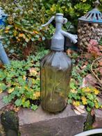 Huizen - zeer fraaie Spuitwater Fles ( Rookglas)., Antiek en Kunst, Antiek | Glas en Kristal, Ophalen of Verzenden