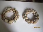 schelpen kranzen 2 + partij andere mooie schelpen, Ophalen of Verzenden, Gebruikt