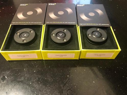Ansuz Acoustics 3 Darkz Diamond Isolators Resonanzkontrolle, Audio, Tv en Foto, Afstandsbedieningen, Gebruikt, Origineel, Verzenden