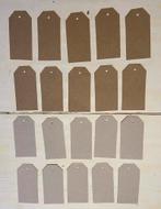Set van 20 gerecyclede cadeau labels, Ophalen of Verzenden, Nieuw