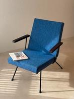 Gispen fauteuil 1409 André Cordemeyer petrolblauw jaren 60, Huis en Inrichting, Fauteuils, Ophalen of Verzenden, Gebruikt, Metaal