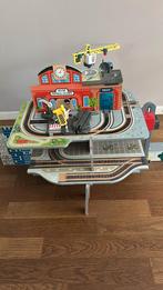 Houten Treinset – Grand Central Station – Meerdere Niveaus, Ophalen, Zo goed als nieuw