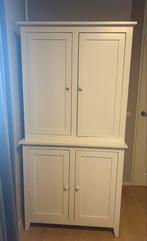 Massief houten kast, 2 delig, Huis en Inrichting, Kasten | Kledingkasten, Ophalen, 50 tot 100 cm, Zo goed als nieuw, 150 tot 200 cm