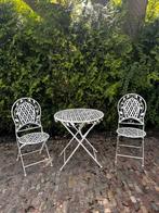 Bistroset/ tuinset/ tuinstel, Tuin en Terras, Ophalen, Gebruikt, Overige materialen, 2 zitplaatsen