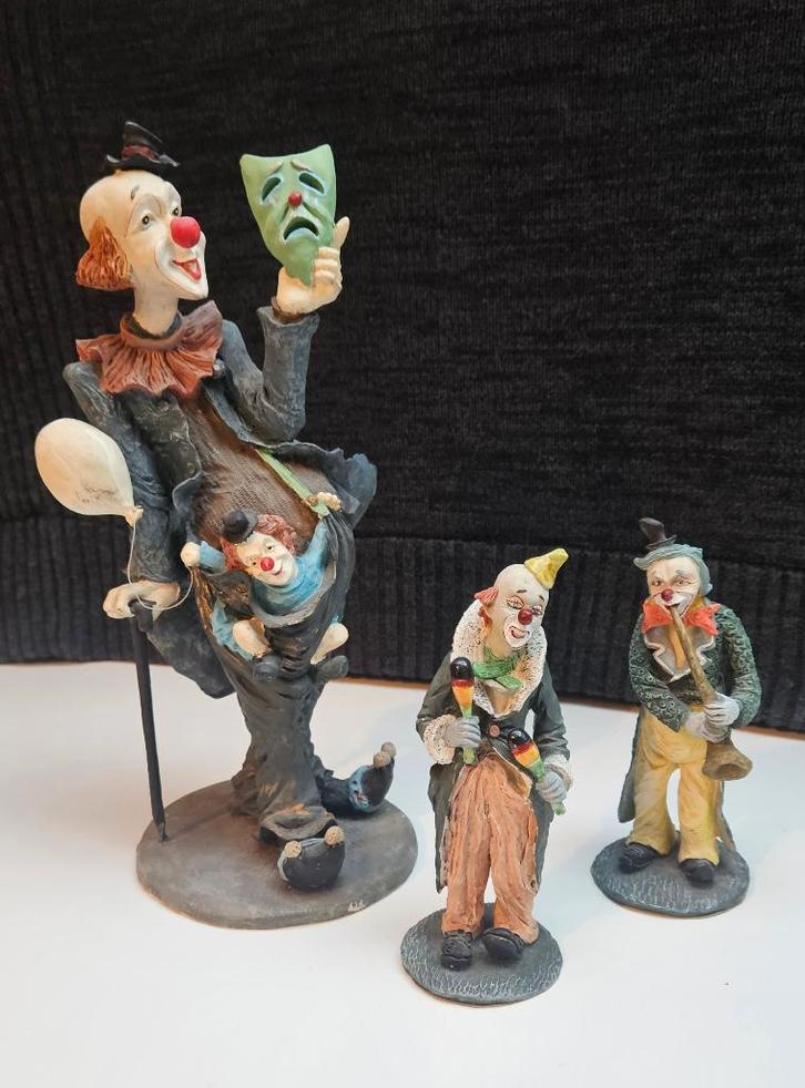 Clowns ,Gilde en Jun Asilo , Collector items, Verzamelen, Beelden en Beeldjes, Zo goed als nieuw, Overige typen, Ophalen of Verzenden
