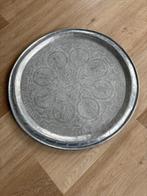 Marokkaans dienblad, Ophalen, Gebruikt, Rond, Metaal