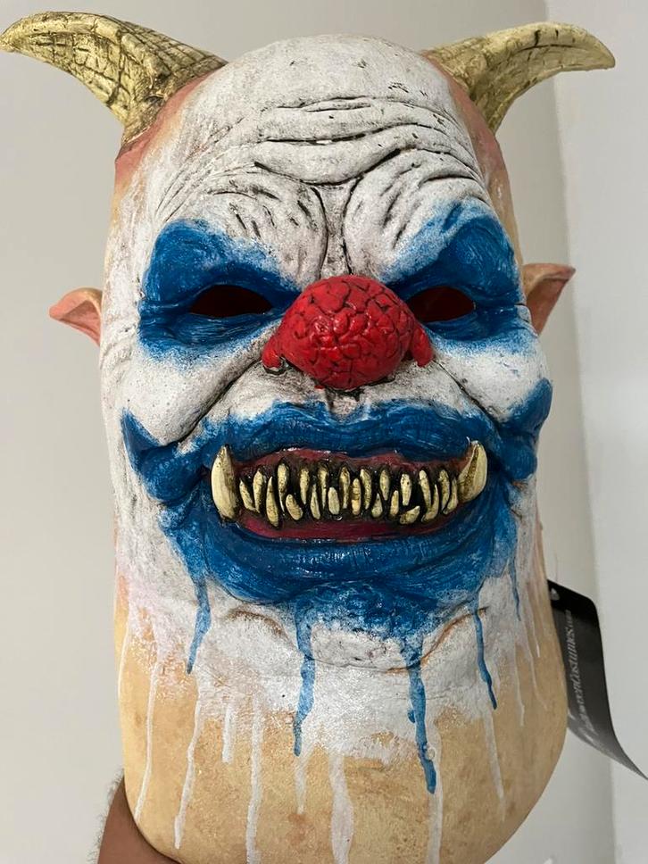 Immortalmasks shitz the clown halloween masker, Hobby en Vrije tijd, Kostuums, Theaterbenodigdheden en LARP, Nieuw, Ophalen of Verzenden