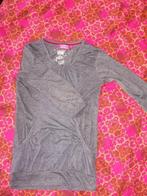 Donkergrijze longsleeve, lange mouw, maat 152., Ophalen of Verzenden, Gebruikt, Meisje, Shirt of Longsleeve