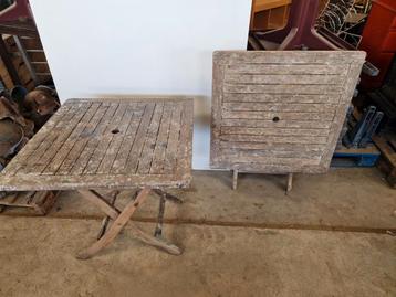 Teakhouten tuintafel 80x80cm  beschikbaar voor biedingen