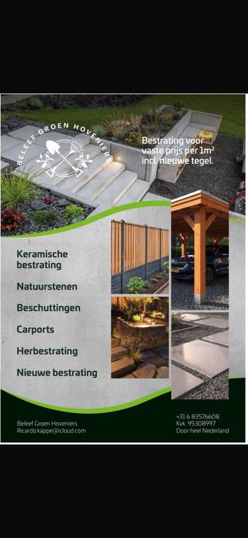 Beleef Groen Hoveniers voor al u tuin & straatwerkzaamheden  beschikbaar voor biedingen
