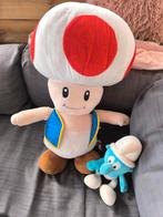 Toad & Smurf Knuffels - Set van 2, Ophalen of Verzenden, Zo goed als nieuw, Overige typen