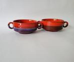 Vintage retro fatlava soepkommen, Huis en Inrichting, Keuken | Servies, Gebruikt, Ophalen of Verzenden, Kom(men), Overige stijlen