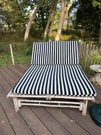 GRATIS Leen Bakker dubbel tuinbed, Ophalen, Gebruikt, Hout