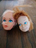 Vintage barbie poppen hoofdje, Fashion Doll, Gebruikt, Ophalen of Verzenden