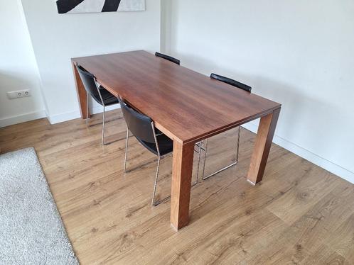 Houten eettafel Jan des Bouvrie (200x90 cm), Huis en Inrichting, Tafels | Eettafels, Gebruikt, 50 tot 100 cm, 200 cm of meer, Vijf personen of meer