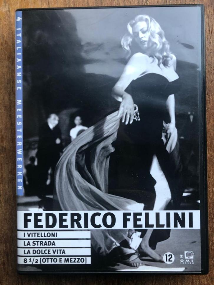 4-DVD-Box Federico Fellini  ; Italiaanse Meesterwerken serie, Cd's en Dvd's, Dvd's | Filmhuis, Zo goed als nieuw, Italië, Boxset