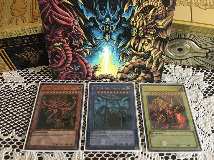 Egyptian God Cards Collector’s Set - Yu-Gi-Oh!, Hobby en Vrije tijd, Verzamelkaartspellen | Yu-gi-Oh!, Zo goed als nieuw, Ophalen of Verzenden