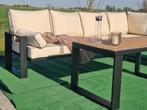 Loungeset van staal/gepoedercoat Loungebank Lounge set, Nieuw, Ophalen of Verzenden, Bank, Loungeset