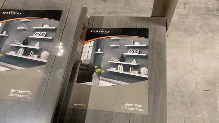 Volle pallet storemax wandplank incl blinde bevestiging, Huis en Inrichting, Woonaccessoires | Wandplanken en Boekenplanken, Nieuw