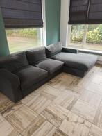 Grijze hoekbank met chaise longue, Ophalen, 250 tot 300 cm, Gebruikt, Hoekbank