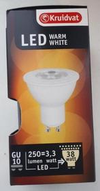 Kruidvat LED warm wit GU10 250lm (lumen) spot, Nieuw, Plafondspot of Wandspot, Led, Verzenden