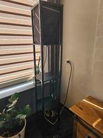 Zwarte staande lamp, Huis en Inrichting, Lampen | Vloerlampen, Ophalen, Gebruikt, 150 tot 200 cm