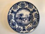 Delfts blauw wandbord CHV 75 jaar, Antiek en Kunst, Antiek | Wandborden en Tegels, Ophalen of Verzenden