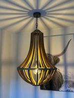 Grote houten hanglamp, Huis en Inrichting, Lampen | Hanglampen, Ophalen, Zo goed als nieuw, 50 tot 75 cm
