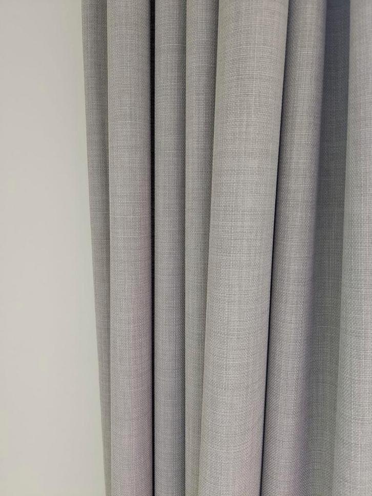 Grijze gordijnen lichtdoorlatend 323 x 233,5 cm - Karwei, Huis en Inrichting, Stoffering | Gordijnen en Lamellen, Zo goed als nieuw