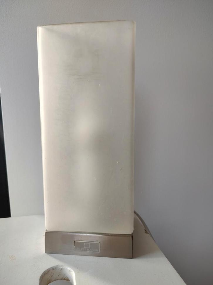 Jan des Bouvrie lamp, Huis en Inrichting, Lampen | Vloerlampen, Gebruikt, Minder dan 100 cm, Glas, Metaal, Ophalen of Verzenden