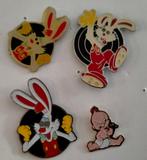 Roger Rabbit konijn baby meisje tekenfilm strip pins, Verzamelen, Verzenden, Gebruikt