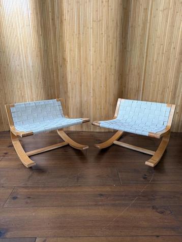2x voetenbank Vintage Ikea -  Ilmari Lappalainen, 1999 beschikbaar voor biedingen