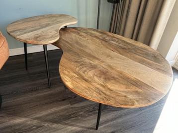 salontafelset mangohout beschikbaar voor biedingen