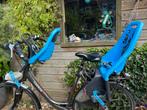 Yepp voorzitje en achterzitje blauw, Fietsen en Brommers, Fietsaccessoires | Fietsstoeltjes, Ophalen, Voetsteuntjes, Yepp, Voorzitje