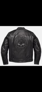 Harley davidson skull jacket leder zgan, Dames, Jas | leer, Harley Davidson, Ophalen of Verzenden