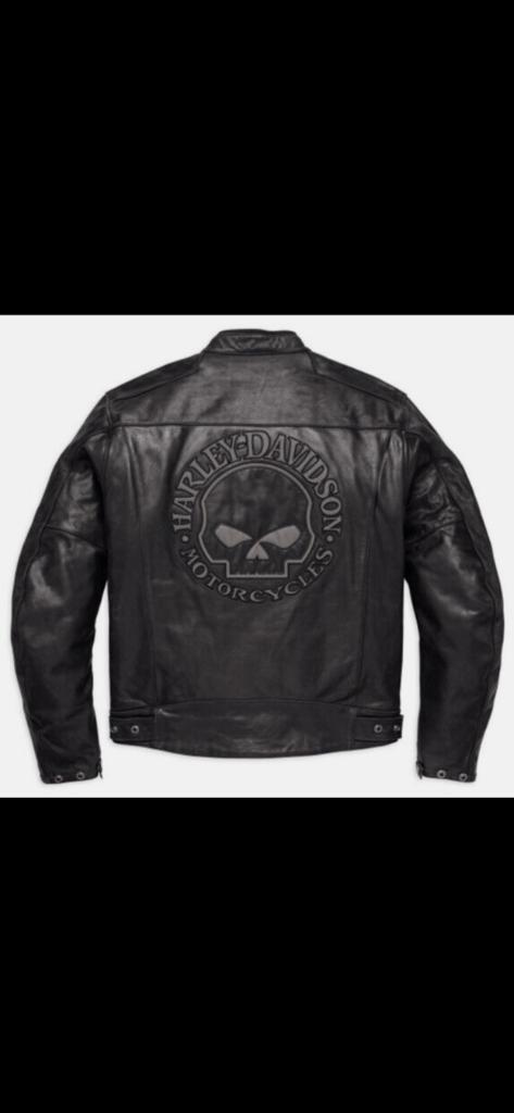 Harley davidson skull jacket leder zgan, Motoren, Kleding | Motorkleding, Jas | leer, Dames, Heren, Nieuw zonder kaartje, Ophalen of Verzenden