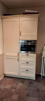 Crème keuken met granieten blad, Huis en Inrichting, Keuken | Complete keukens, Ophalen, Gebruikt, U-keuken, Graniet of Steen