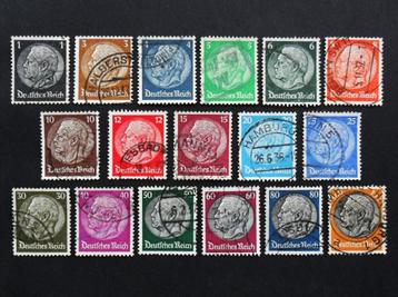 Reich : Mi-512-528 Paul von Hindenburg 1933 Wz. Hakenkreuze beschikbaar voor biedingen