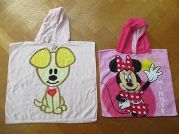 Badponcho Badcape Roze Disney Minnie Mouse en Woezel en Pip beschikbaar voor biedingen