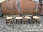 4 Oude Windsor Stoelen prijs voor 4, Antiek en Kunst, Antiek | Meubels | Stoelen en Banken, Ophalen
