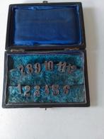 Twaalf lf zilveren glas of tafelnummers, Antiek en Kunst, Ophalen of Verzenden