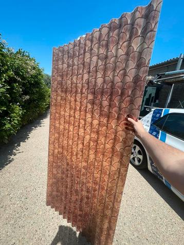 Mooie polyester decor golfplaten 200cm x 100cm €17 per stuk beschikbaar voor biedingen