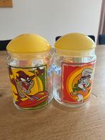 Vintage looney tunes glazen potten bewaarblik, Ophalen of Verzenden, Looney Tunes, Zo goed als nieuw, Gebruiksvoorwerp