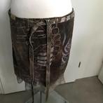 People of the labyrinths leren rok met zijde onderrok Maat L, Kleding | Dames, Maat 38/40 (M), Overige kleuren, Verzenden, Zo goed als nieuw