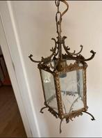Koperen vintage hanglamp, Huis en Inrichting, Lampen | Hanglampen, Ophalen of Verzenden, Zo goed als nieuw, Minder dan 50 cm