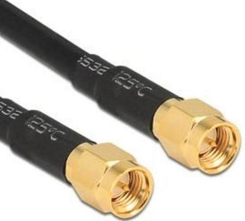 5 mtr SMA kabel male-male Gold Plated - gratis verzending, Computers en Software, Pc- en Netwerkkabels, Nieuw, Verzenden