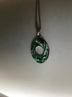 Ketting met hanger van paua schelp, Met hanger, Gebruikt, Ophalen of Verzenden, Steen of Mineraal