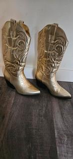 Gouden Cowboy Laarzen Maat 37, Kleding | Dames, Ophalen of Verzenden, Zo goed als nieuw, Geel, Hoge laarzen